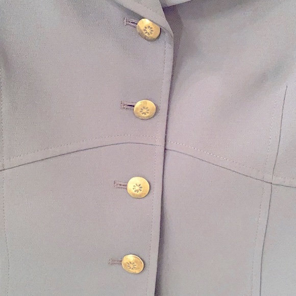 STRESA ASL DUSK BLUE  2 Piece jacket and skirt uniquely designed for business. - Picture 6 of 10